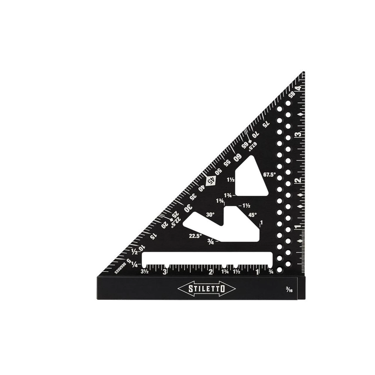 Stiletto Tool STIL-STSQ4 4-1/2in Trim Square 9 Stiletto Tool STIL-STSQ4 4-1/2in Trim Square - Image 7