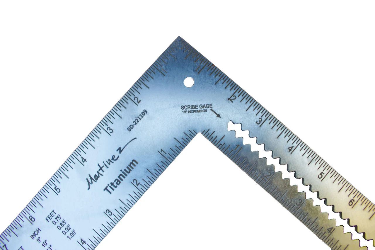 Martinez MTZ-4291_Ti Titanium Framing Square 24 In. X 16 In. With Scribe Marks 4 Martinez MTZ-4291_Ti Titanium Framing Square 24 In. X 16 In. With Scribe Marks - Image 2