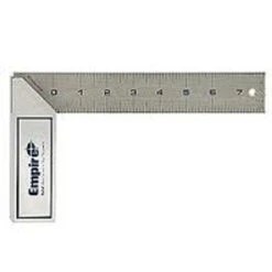 Empire EMP-122 8" Heavy Duty Aluminum Try Square, Stainless Blade