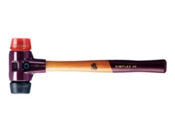 Halder HAL-3026 Simplex Mallet, Red Plastic And Black Rubber