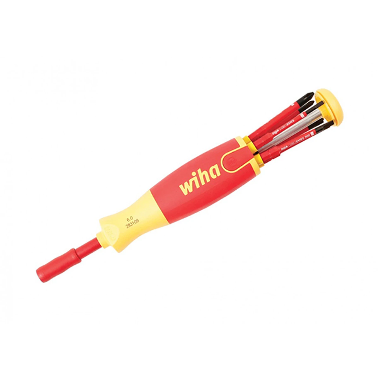 Wiha Tools WIHA-28394 Insulated 6-in-1 Ultra Driver SlimLine Slotted Phillips Square Blades 7 Piece Set 3 Wiha Tools WIHA-28394 Insulated 6-in-1 Ultra Driver SlimLine Slotted Phillips Square Blades 7 Piece Set