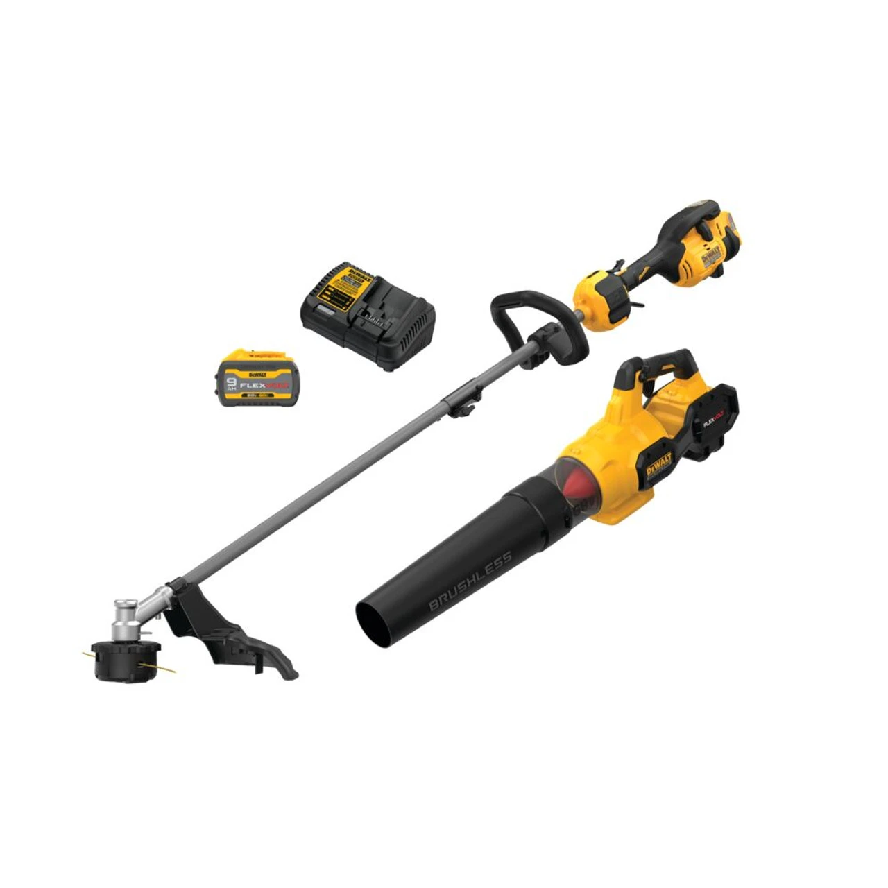 DEWALT DEW-DCKO266X1 60V MAX 17" Brushless Cordless Attachment Capable String Trimmer & Blower Combo Kit 3 DEWALT DEW-DCKO266X1 60V MAX 17" Brushless Cordless Attachment Capable String Trimmer & Blower Combo Kit