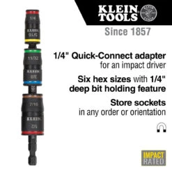 Klein KLE-32907 7-In-1 Impact Flip Socket Set - No Handle 19 Klein KLE-32907 7-In-1 Impact Flip Socket Set - No Handle -Makita Shop Sales 32907 callout 59473.1656440540