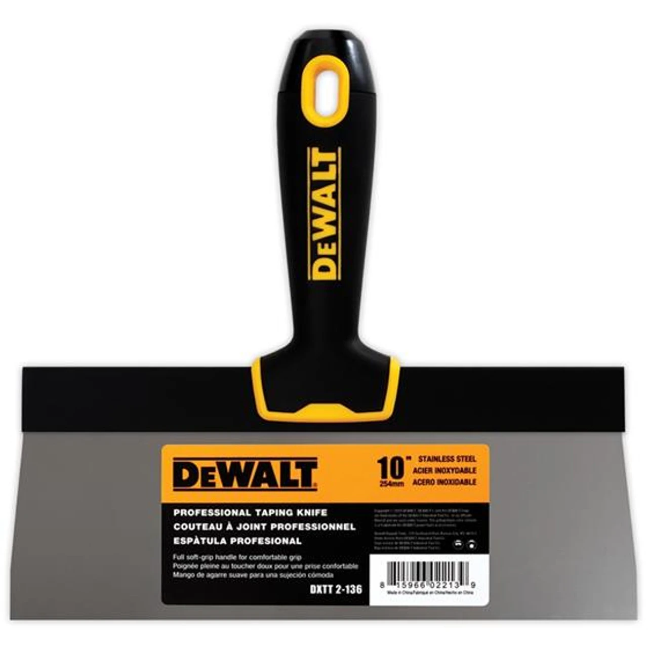 DEWALT DXTT-TAPING-KNIFE Taping Knives Stainless Steel, Soft-Grip Handle 4 DEWALT DXTT-TAPING-KNIFE Taping Knives Stainless Steel, Soft-Grip Handle - Image 2