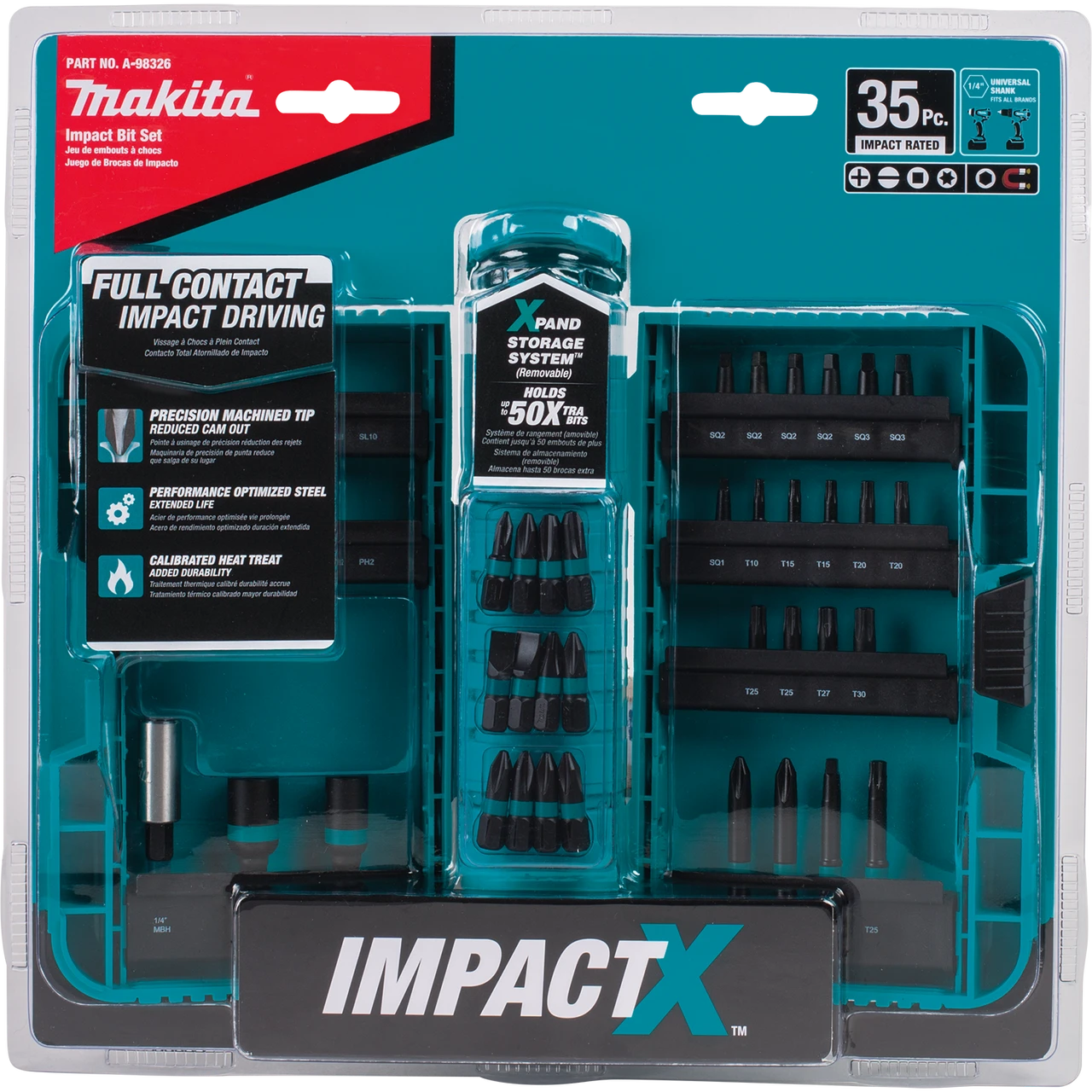 Makita MAK-A-98326 35 Pc. ImpactX Driver Bit Set 8 Makita MAK-A-98326 35 Pc. ImpactX Driver Bit Set - Image 6