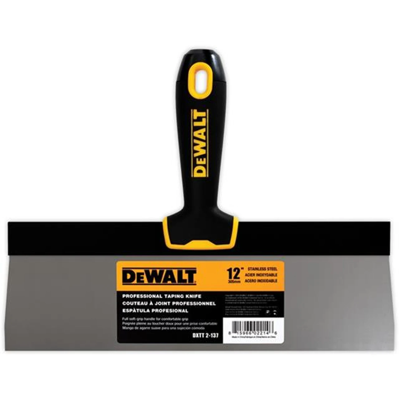 DEWALT DXTT-TAPING-KNIFE Taping Knives Stainless Steel, Soft-Grip Handle 5 DEWALT DXTT-TAPING-KNIFE Taping Knives Stainless Steel, Soft-Grip Handle - Image 3