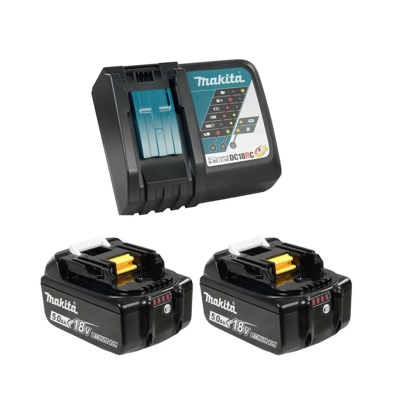Makita MAK-T-03844 18V Rapid Charger Kit With Two 5.0 Ah Batteries 3 Makita MAK-T-03844 18V Rapid Charger Kit With Two 5.0 Ah Batteries