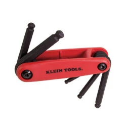 Klein KLE-70572 5-Key Folding Hex Key Set - Metric