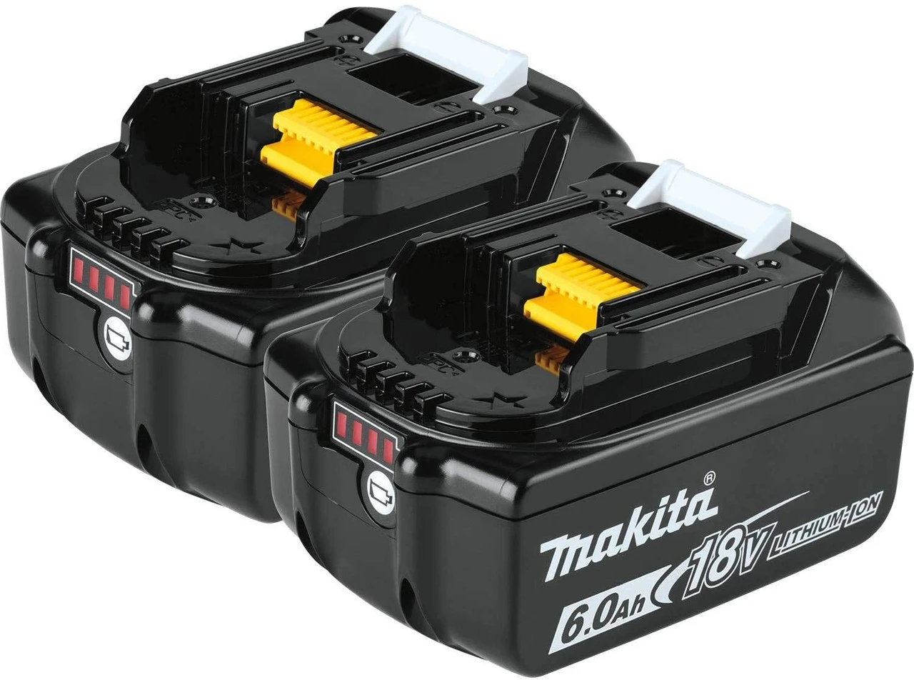 Makita MAK-197429-0 18V 6Ah Li-Ion Battery BL1860B (2-Pack) 3 Makita MAK-197429-0 18V 6Ah Li-Ion Battery BL1860B (2-Pack)