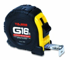 Tajima TAJ-G-16BW Standard Scale Tape Measure With 1" Steel Blade - 16 Ft