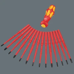 Wera Tools WERA-0505748XX01 16pc Kraftform Kompakt Turbo I Insulated Screwdriver Set 12 Wera Tools WERA-0505748XX01 16pc Kraftform Kompakt Turbo I Insulated Screwdriver Set -Makita Shop Sales 827 t system wechselklingen 40828 52125.1682600067