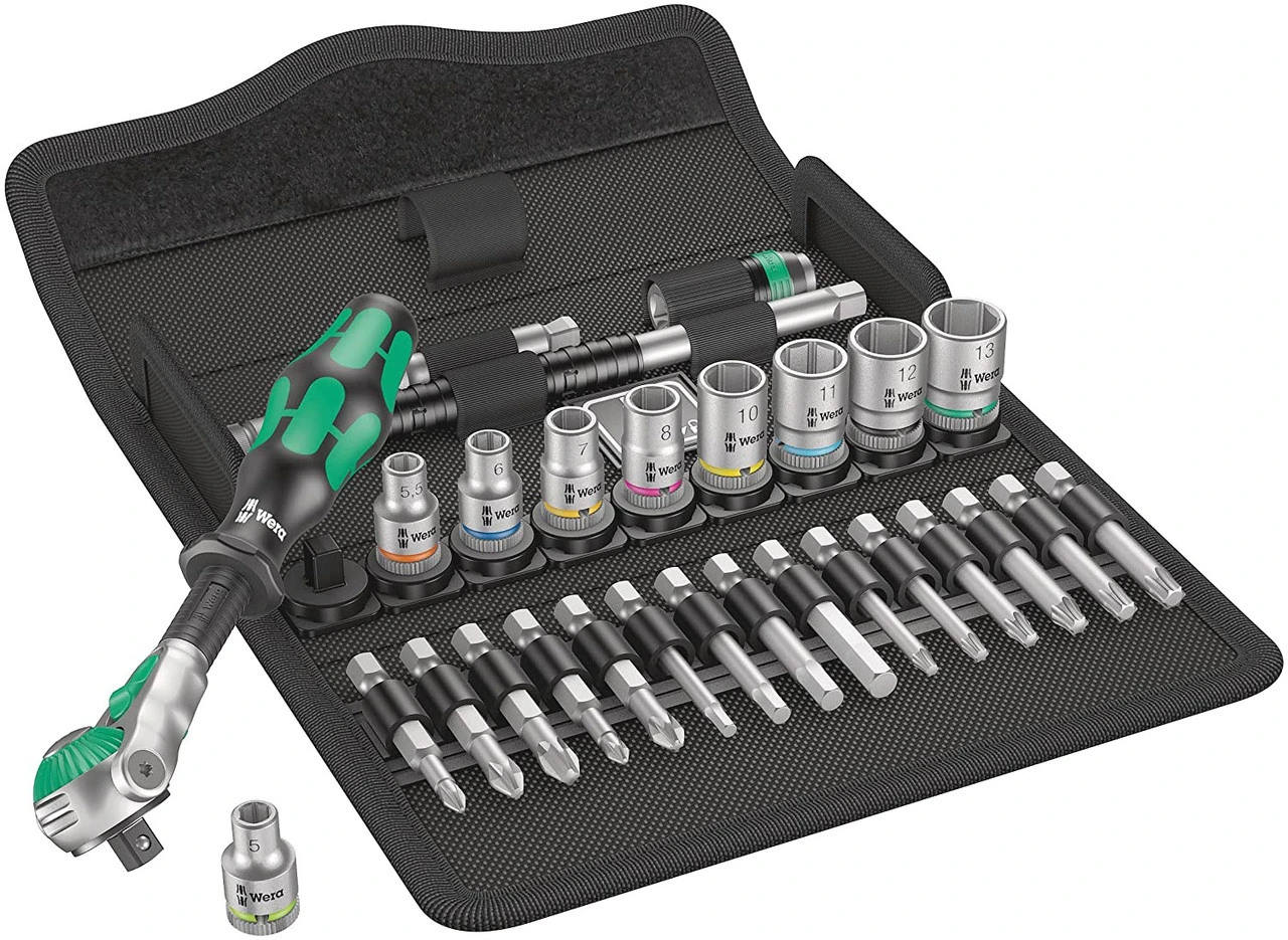 Wera Tools WERA-0500401X001 1/4In Drive Zyklop Speed Ratchet Set, 28Pc 3 Wera Tools WERA-0500401X001 1/4In Drive Zyklop Speed Ratchet Set, 28Pc
