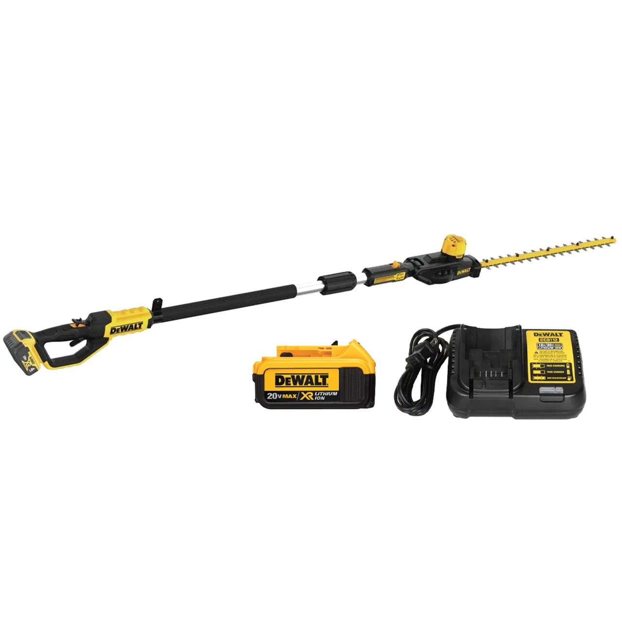 DEWALT DEW-DCPH820M1 20V MAX 22" Pole Hedge Trimmer 4.0Ah Kit 3 DEWALT DEW-DCPH820M1 20V MAX 22" Pole Hedge Trimmer 4.0Ah Kit
