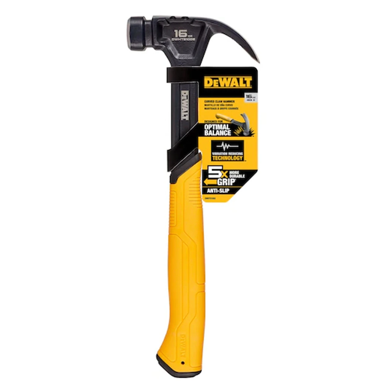 DEWALT DEW-DWHT51002 16oz Curved Claw Steel Hammer 8 DEWALT DEW-DWHT51002 16oz Curved Claw Steel Hammer - Image 6