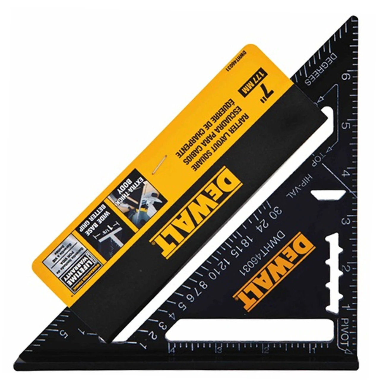DEWALT DEW-DWHT46031 7" Premium Rafter Square 4 DEWALT DEW-DWHT46031 7" Premium Rafter Square - Image 2