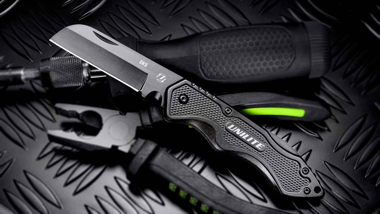 Unilite UNI-EK5 Heavy Duty Folding Utility Knife W/Sheepsfoot Blade 7 Unilite UNI-EK5 Heavy Duty Folding Utility Knife W/Sheepsfoot Blade - Image 5