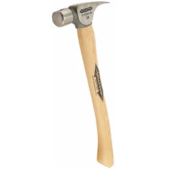 Stiletto Tool STIL-FH10C 10oz Titanium Hammer With Smooth Face And 14.5" Curved Hickory Handle