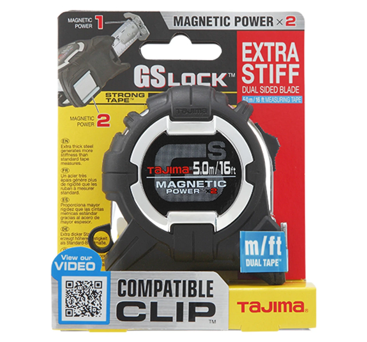 Tajima TAJ-GS-SC16/5MBW GS-Lock, 16FT/5M X 1In Strong Tape & Magnetic Power X 2 With Compatible Clip 5 Tajima TAJ-GS-SC16/5MBW GS-Lock, 16FT/5M X 1In Strong Tape & Magnetic Power X 2 With Compatible Clip - Image 3