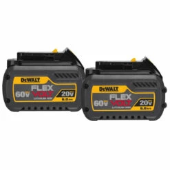 DEWALT DEW-DCB606-2 2 Pack - 20V/60V MAX Flex Volt 6.0 Ah Batteries