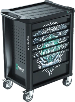 Wera Tools WERA-05150130001 9700 78 Pc Tool Rebel Roller Cabinet W/ Foam Inserts