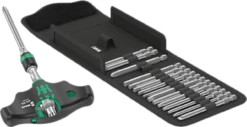 Wera Tools WERA-05057473001 17pc Kraftform Kompakt 400 RA T-Handle Set 1 - Imperial