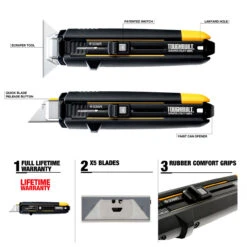 ToughBuilt TB-H4S5-01 Scraper Utility Knives W/ 5 Blades -Makita Shop Sales TB H4S5 01 Infographic 27125.1669061904