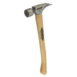 Stiletto Tool STIL-TI16SC 16oz Titanium Hammer With Smooth Face And 18" Curved Hickory Handle