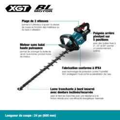 Makita MAK-UH006GZ-T-04313 40V MAX XGT 24in Hedge Trimmer With Sharp Edge Blade With Starter Kit -Makita Shop Sales UH006GZ 03 f 58039 09300.1681232009