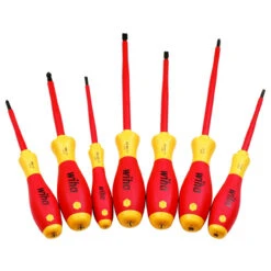 Wiha Tools WIHA-32097 Insulated Screwdriver Set 7 Piece With Robertson Tips