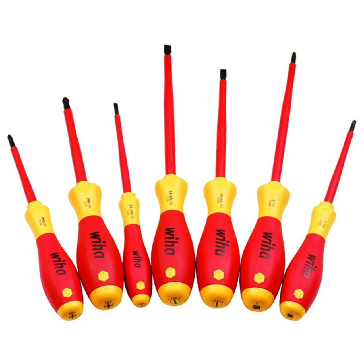 Wiha Tools WIHA-32097 Insulated Screwdriver Set 7 Piece With Robertson Tips 2 Wiha Tools WIHA-32097 Insulated Screwdriver Set 7 Piece With Robertson Tips