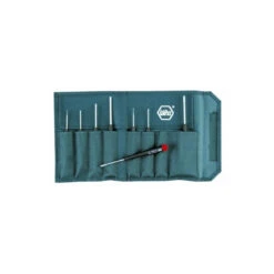 Wiha Tools WIHA-26199 Slotted & Phillips Precision 8 Piece Screwdrivers Set In Pouch