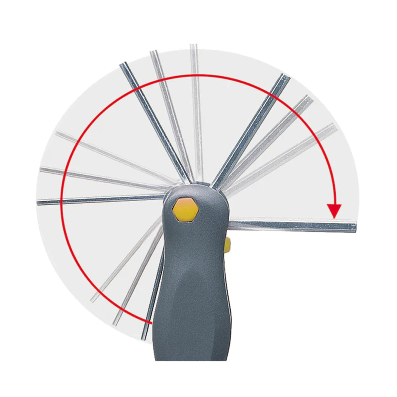 Wiha WIHA-35197 9 Piece Pocketstar Fold-out Hex Key Set 5 Wiha WIHA-35197 9 Piece Pocketstar Fold-out Hex Key Set - Image 3