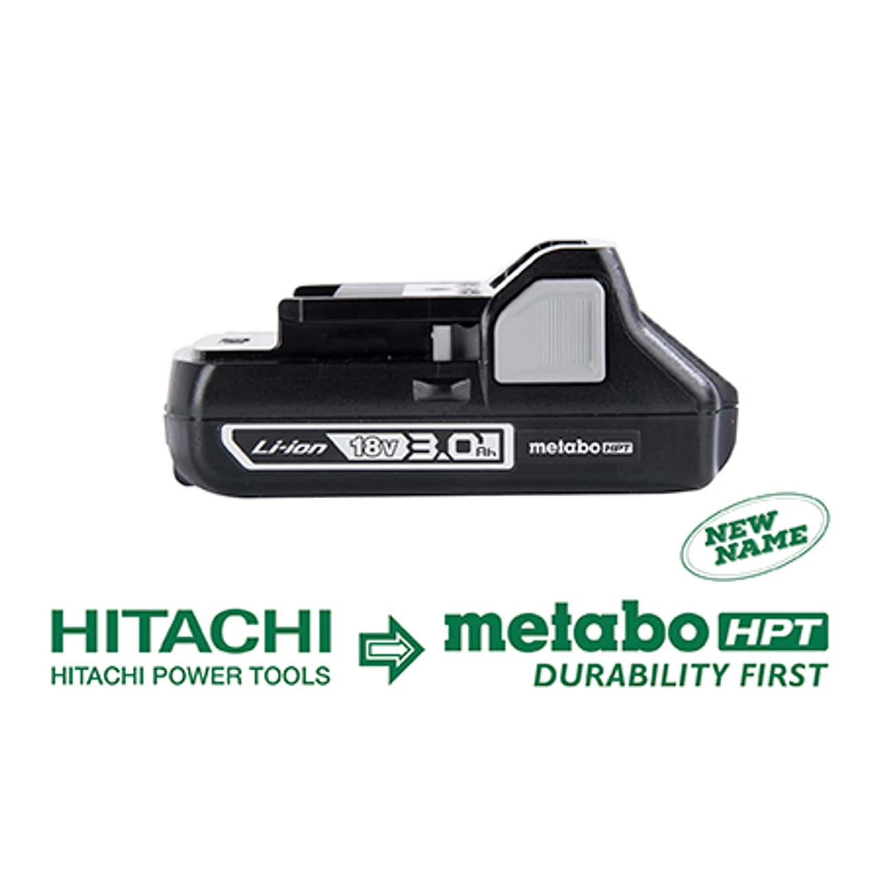 Metabo-HPT HPT-339782 Compact 18V 3.0 Amp Hour Lithium-Ion Slide Style Battery 3 Metabo-HPT HPT-339782 Compact 18V 3.0 Amp Hour Lithium-Ion Slide Style Battery