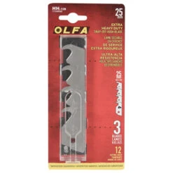 Olfa Blades OLFA-HH-12B 25mm Extra Heavy-Duty Snap-Off Hook Blades - 3 Pack