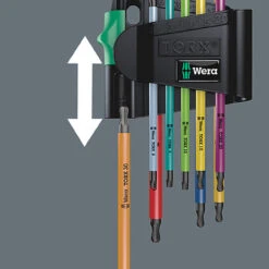 Wera Tools WERA-05073599001 967 SPKL/9 TX BO Multicolour 1 SB L-Key Set For Tamper-Proof TORX Screws BlackLaser (9-Pieces) -Makita Shop Sales winkelschluessel magnetisieren torx multicolour 30684.1673454055